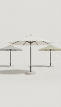 Cloud White center-pole patio umbrella